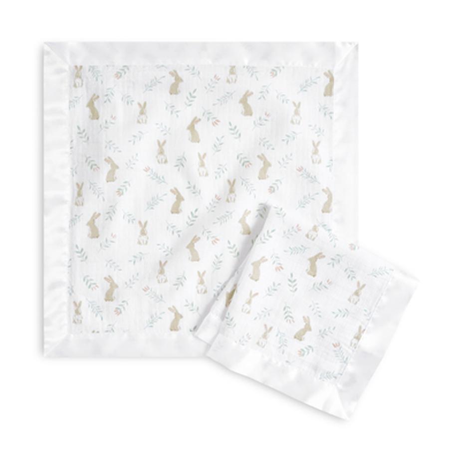 Aden +anais™ Musslin cuddle cloth 2-pack Blush ing Bunnies