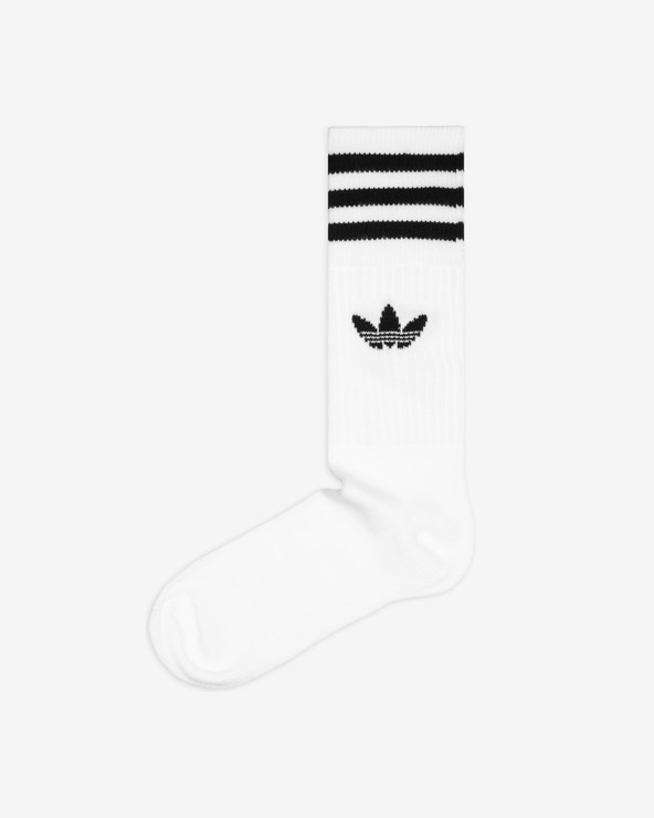 Adidas Originals Solid Crew Ponožky 3 páry Bílá
