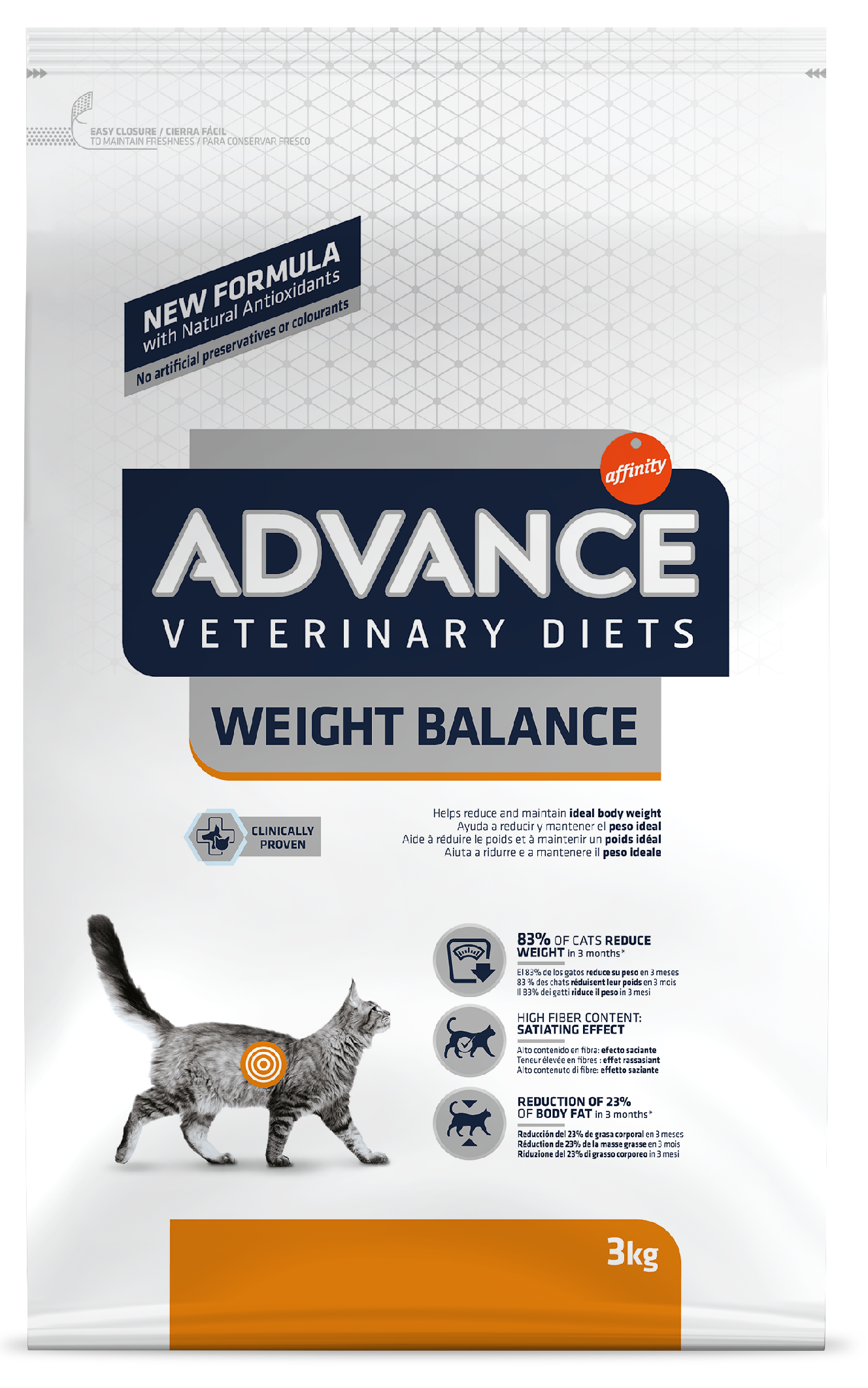 ADVANCE-VETERINARY DIETS Cat Weight Balance 3kg