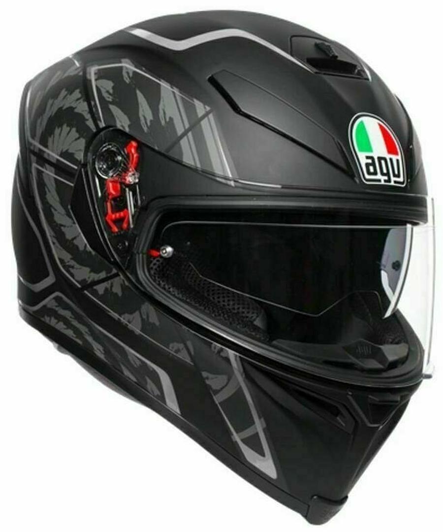 AGV K-5 S Tornado Matt Black/Silver S Přilba