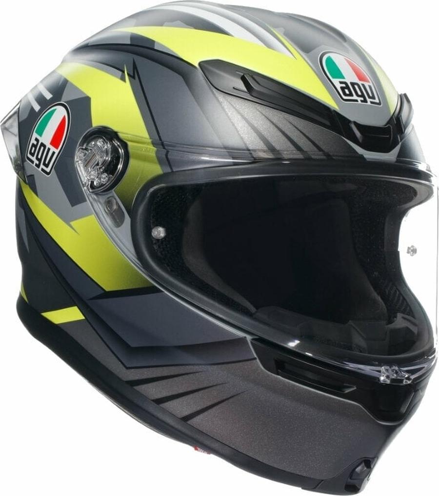 AGV K6 S Matt Camo/Yellow Fluo M Přilba