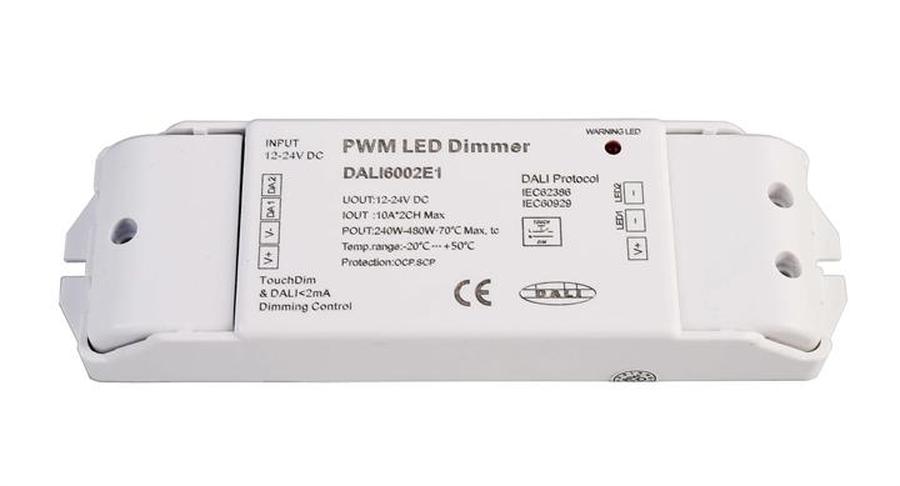 AKCE Deko-Light řídící jednotka DALI PWM stmívač CV 2CH 12/24V 10A/Channel 12-24V DC DALI-Bus nach IEC 62386 DALI 1.0 2 CH - LIGHT IMPRESSIONS