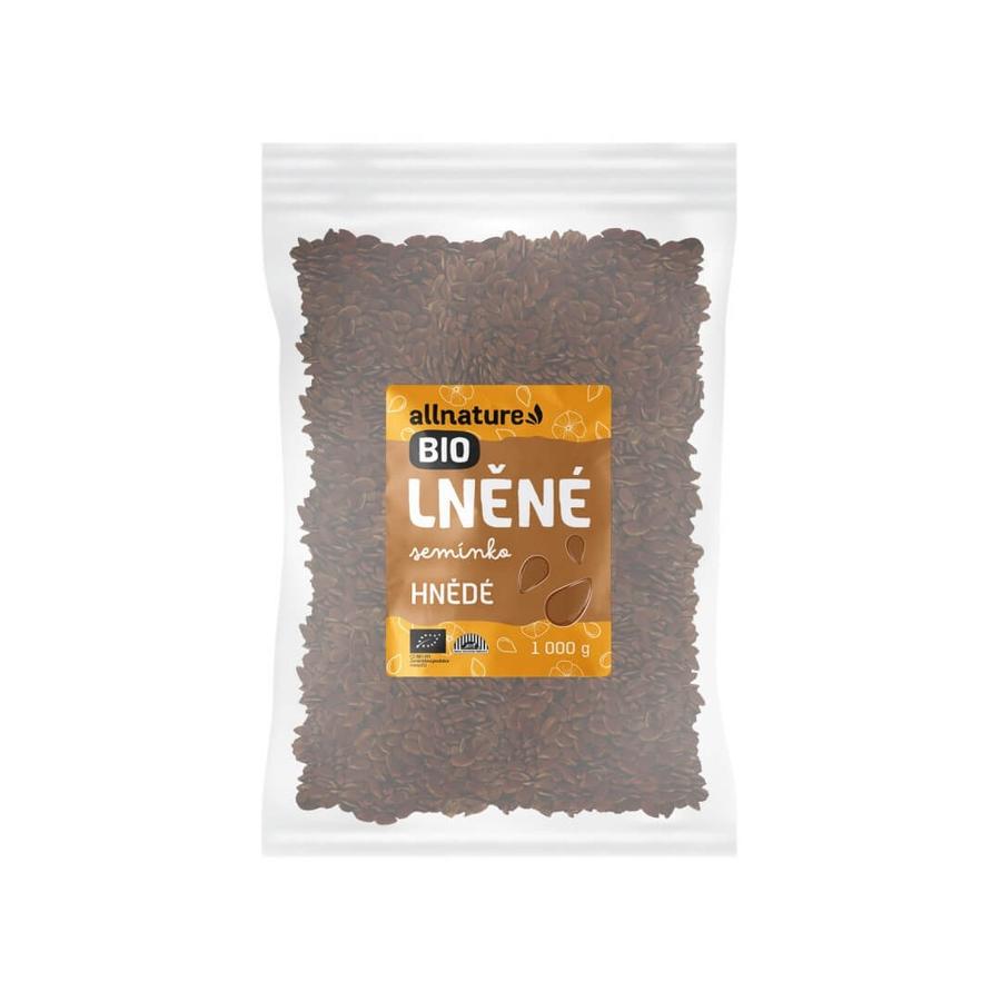 Allnature Lněné semínko hnědé BIO 1 000 g