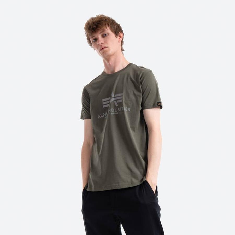 Alpha Industries Basic T-Shirt Reflective Print 100501RP 142