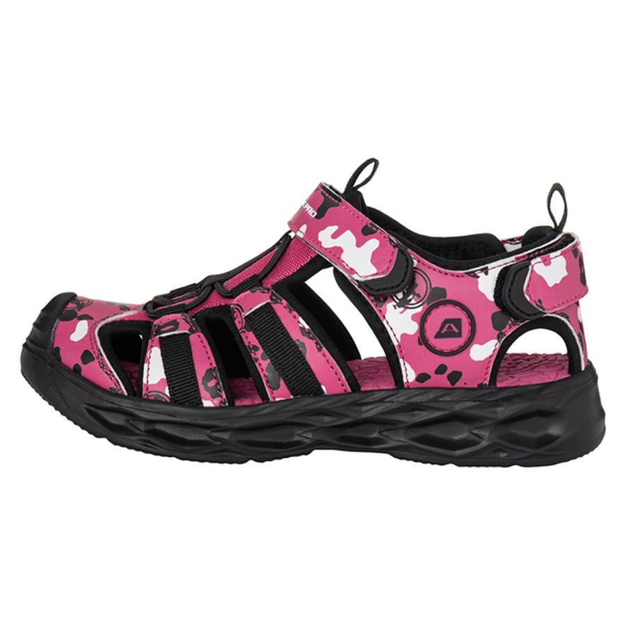ALPINE PRO Avano Růžová Dětské sandály s reflexními prvky 27