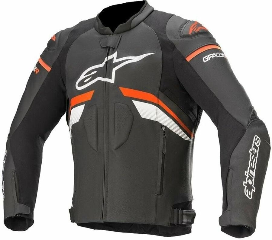 Alpinestars GP Plus R V3 Leather Jacket Black/Red Fluorescent/White 50 Kožená bunda