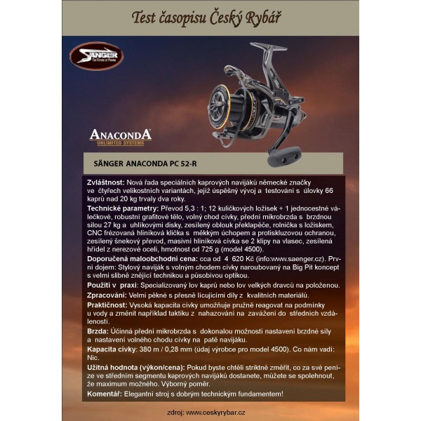 Anaconda Naviják PC 52-R 4500