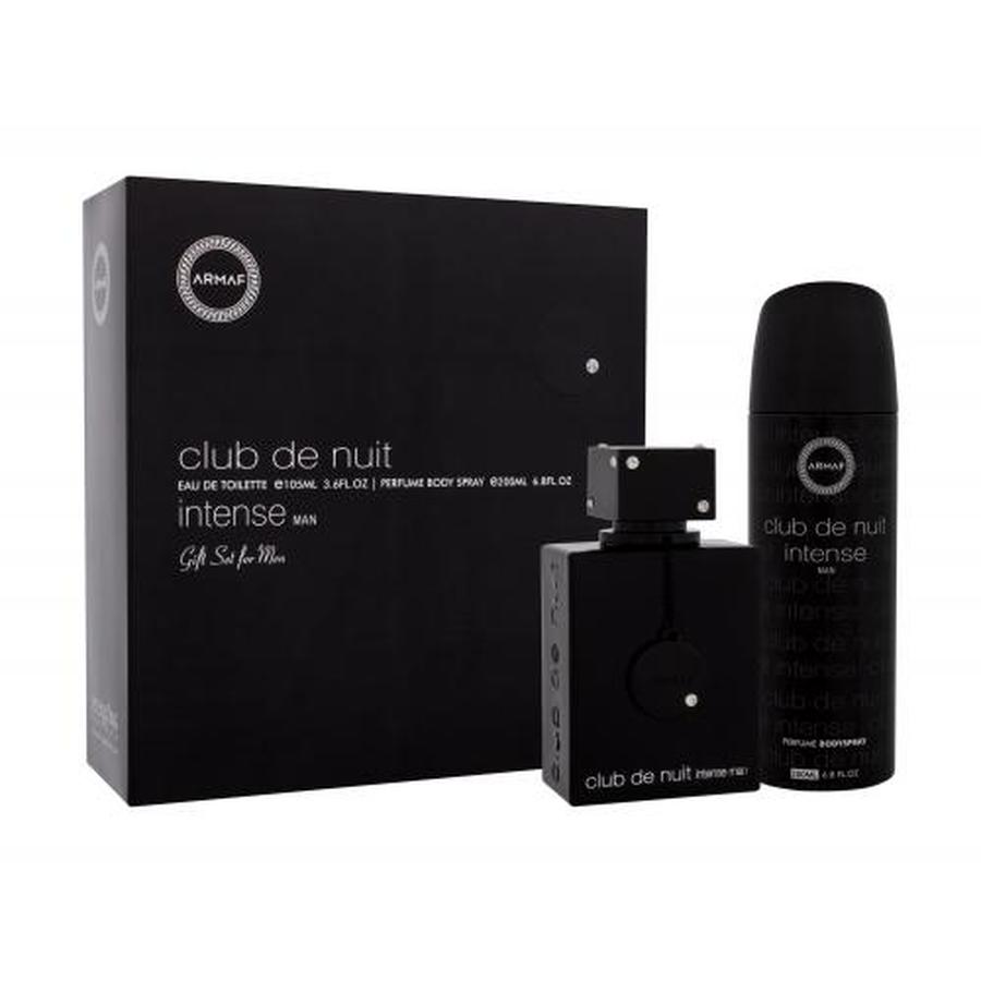 Armaf Club de Nuit Intense dárková kazeta toaletní voda 105 ml + sprchový gel 200 ml pro muže poškozená krabička