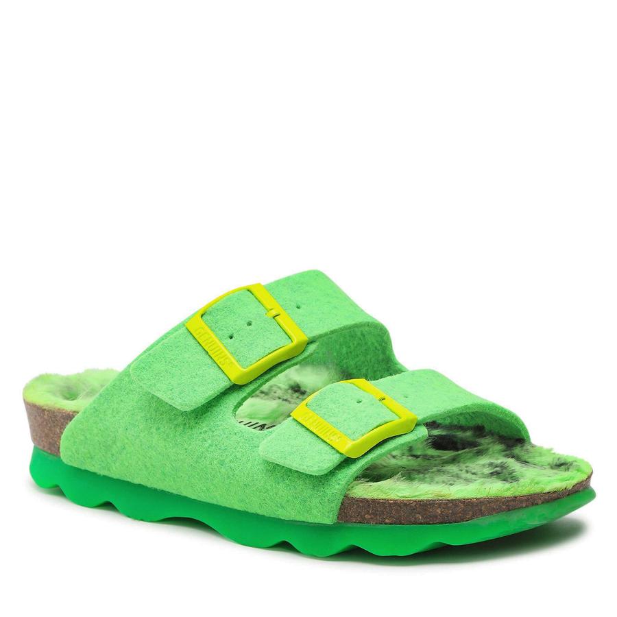 Bačkory GENUINS - Hawaii G104680  Faux Sheepskin Green