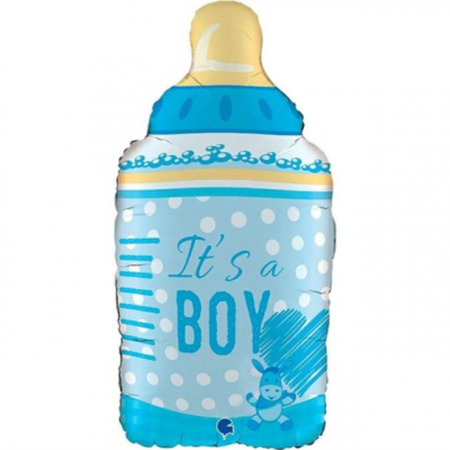 Balónek fóliový It´s a boy lahev modrá Albi