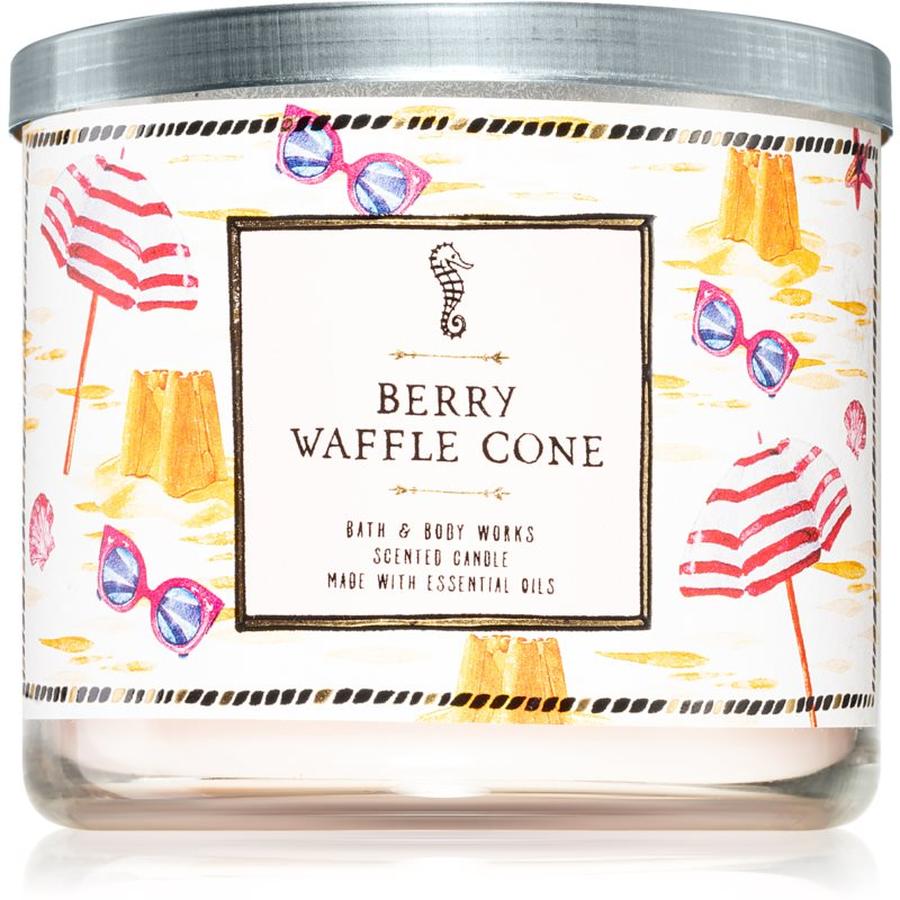 Bath & Body Works Berry Waffle Cone vonná svíčka III. 411 g