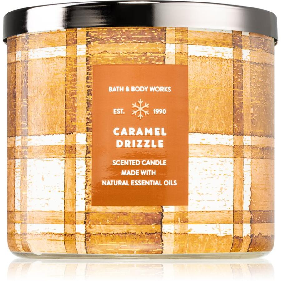 Bath & Body Works Caramel Drizzle vonná svíčka I. 411 g