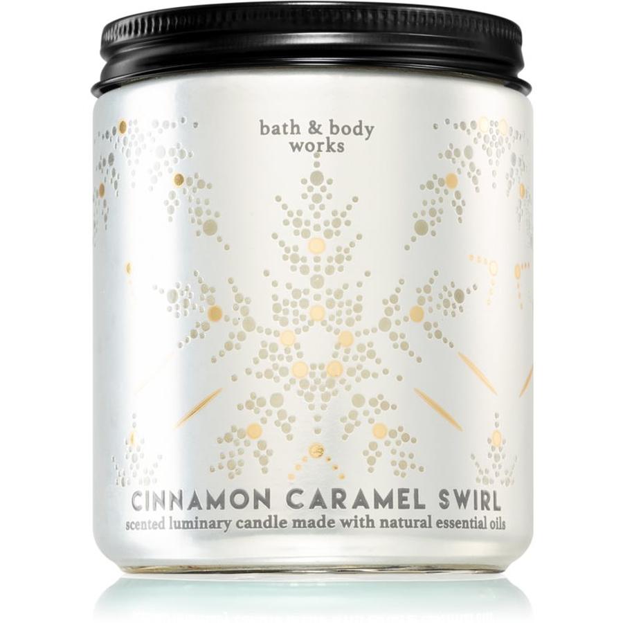 Bath & Body Works Cinnamon Caramel Swirl vonná svíčka I. 198 g