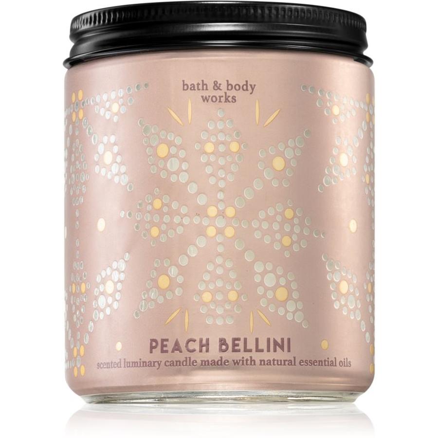 Bath & Body Works Peach Bellini vonná svíčka I. 198 g