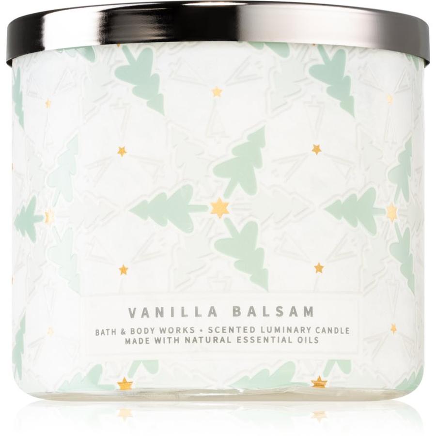 Bath & Body Works Vanilla Balsam vonná svíčka 411 g