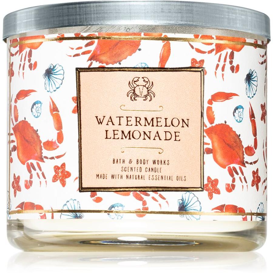 Bath & Body Works Watermelon Lemonade vonná svíčka II. 411 g