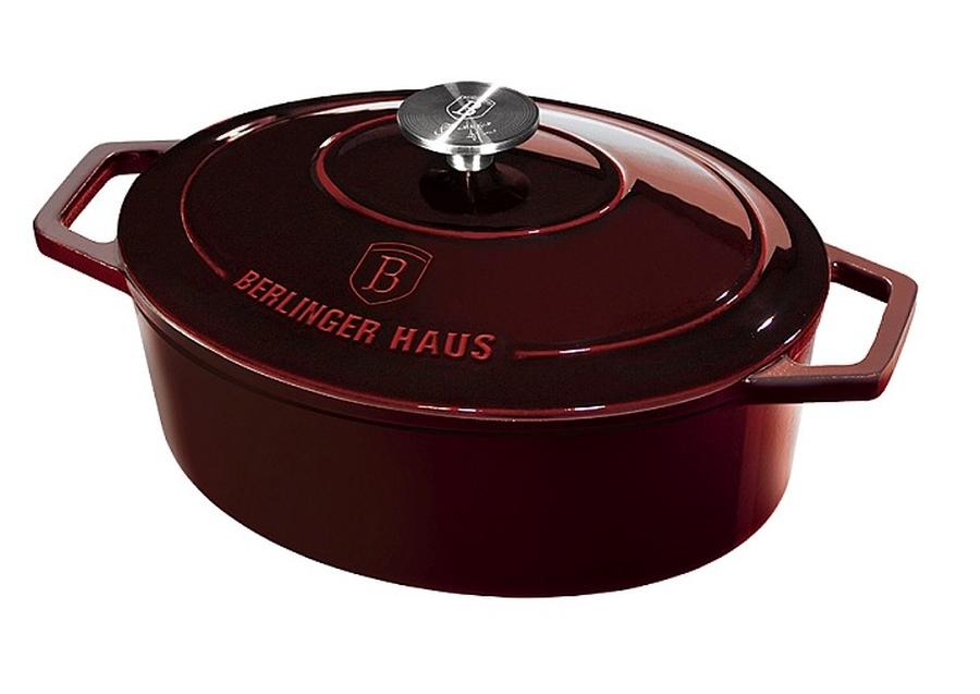 -BERLINGERHAUS BERLINGERHAUS Pekáč litinový s poklicí 30 cm Burgundy Line BH-6499