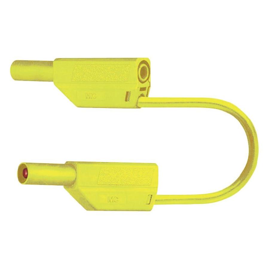Bezpečnostní měřicí kabely MultiContact SLK425-E PVC, 0,75m, žluté