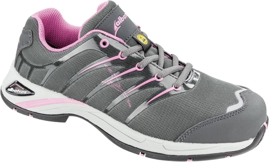 Bezpečnostní obuv ESD S1P Albatros TWIST PINK WNS LOW ESD HRO SRC 645200-40, vel.: 40, šedá, růžová, 1 pár