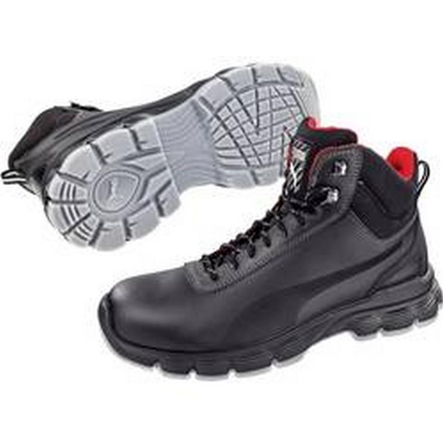 Bezpečnostní obuv ESD S3 PUMA Safety Pioneer Mid ESD SRC 630101-44, vel.: 44, černá, 1 pár