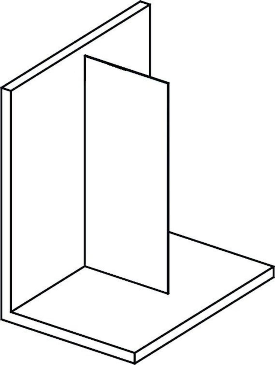 Boční zástěna ke sprchovým dveřím 140 cm Polysan Modular MS1-140