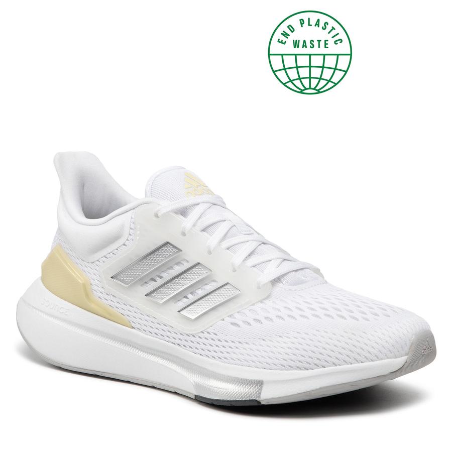 Boty adidas - Eq21 Run GZ0591 Cloud White/ Matte Silver/Sandy Beige Met