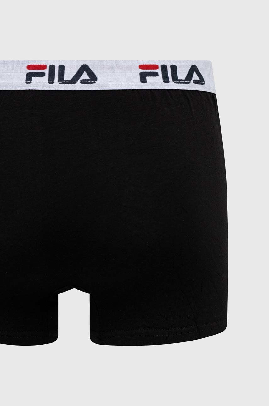 Boxerky Fila 2-pack pánské, černá barva