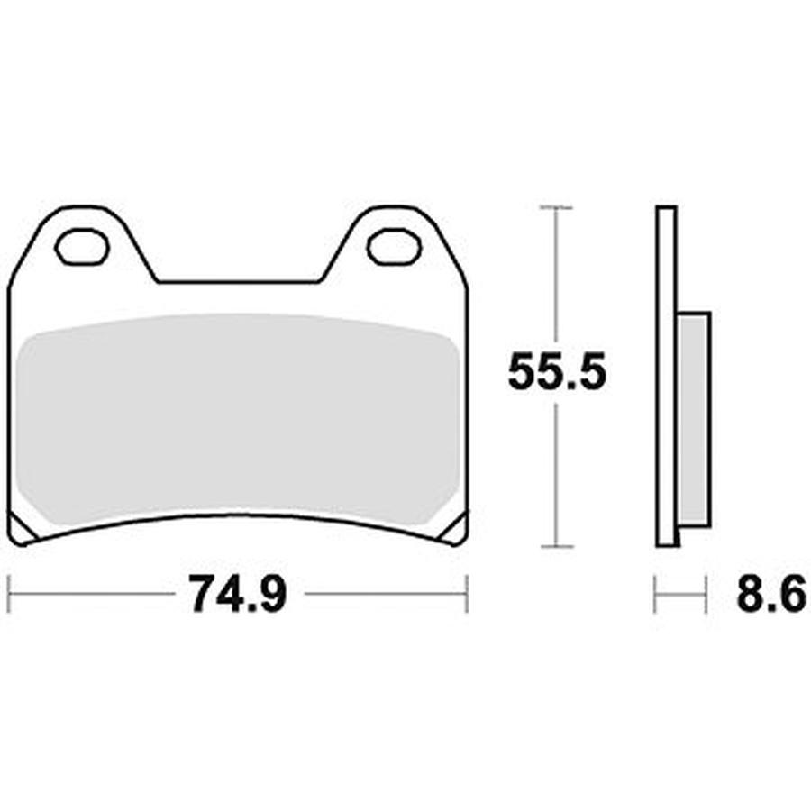 Braking brzdové destičky  M501-295