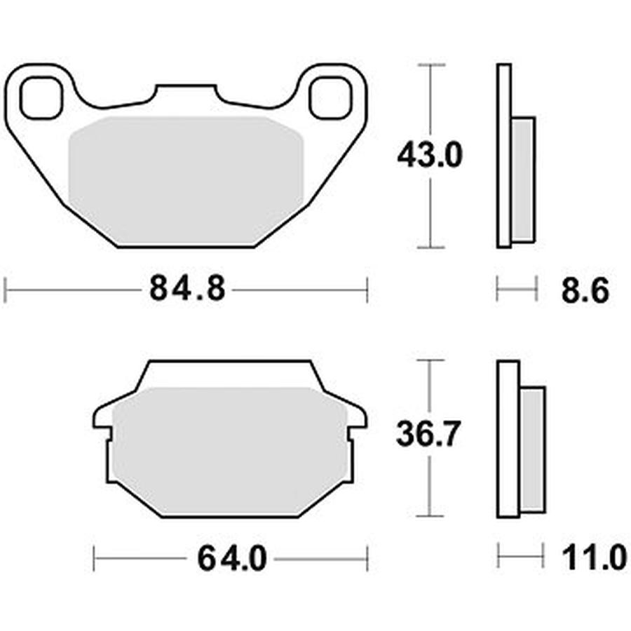 Braking brzdové destičky  M501-171