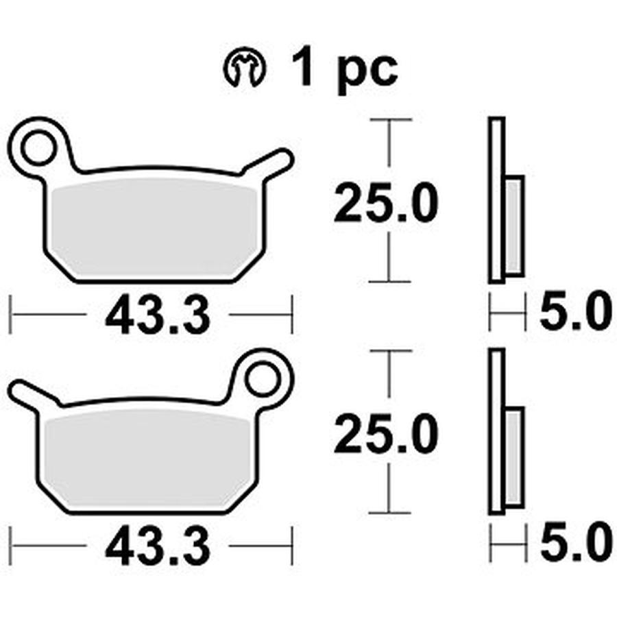 Braking brzdové destičky  M501-259