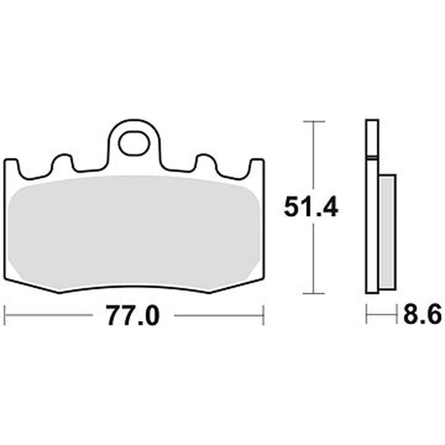 Braking brzdové destičky  M501-222