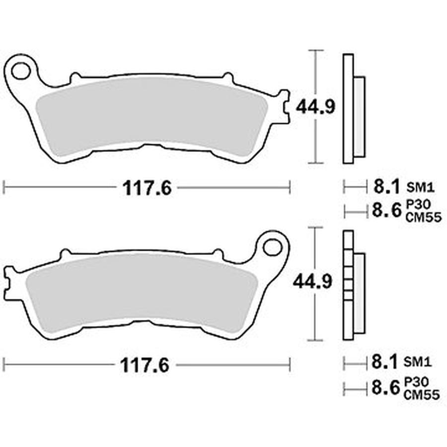 Braking brzdové destičky  M501-227