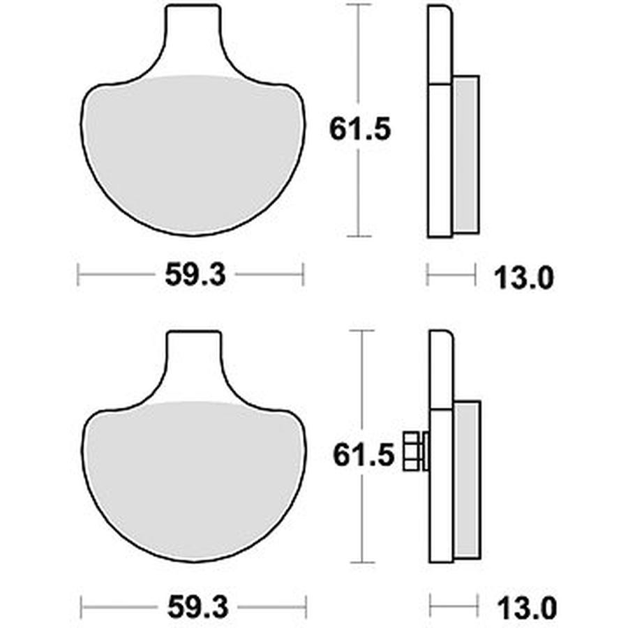 Braking brzdové destičky  M501-334