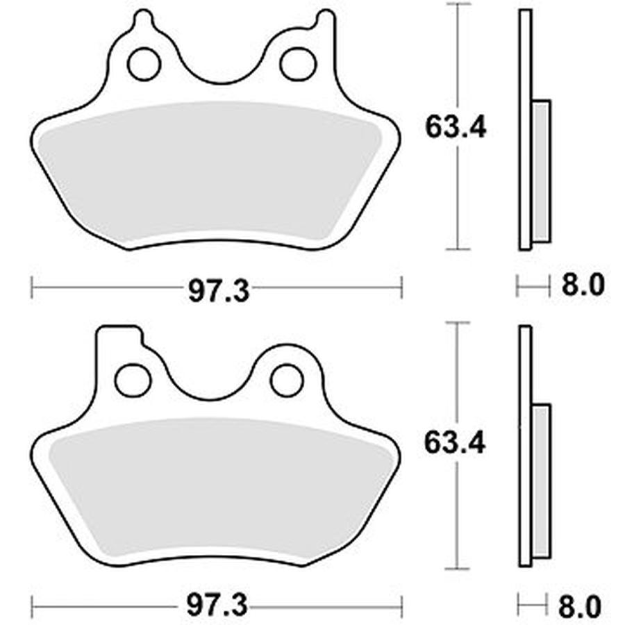 Braking brzdové destičky  M501-335