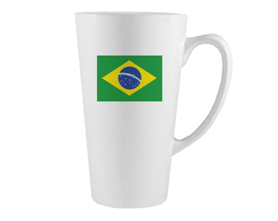 Brazilská vlajka Magický Hrnek Latte Grande 450ml