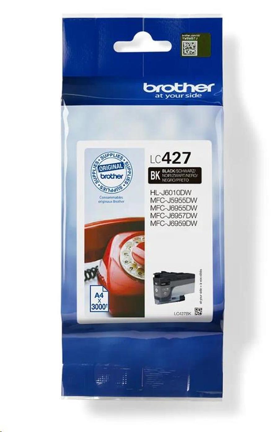 BROTHER INK LC-427BK - cca 3000 stran, pro MFC-5955 6955 6957 6959 J6010