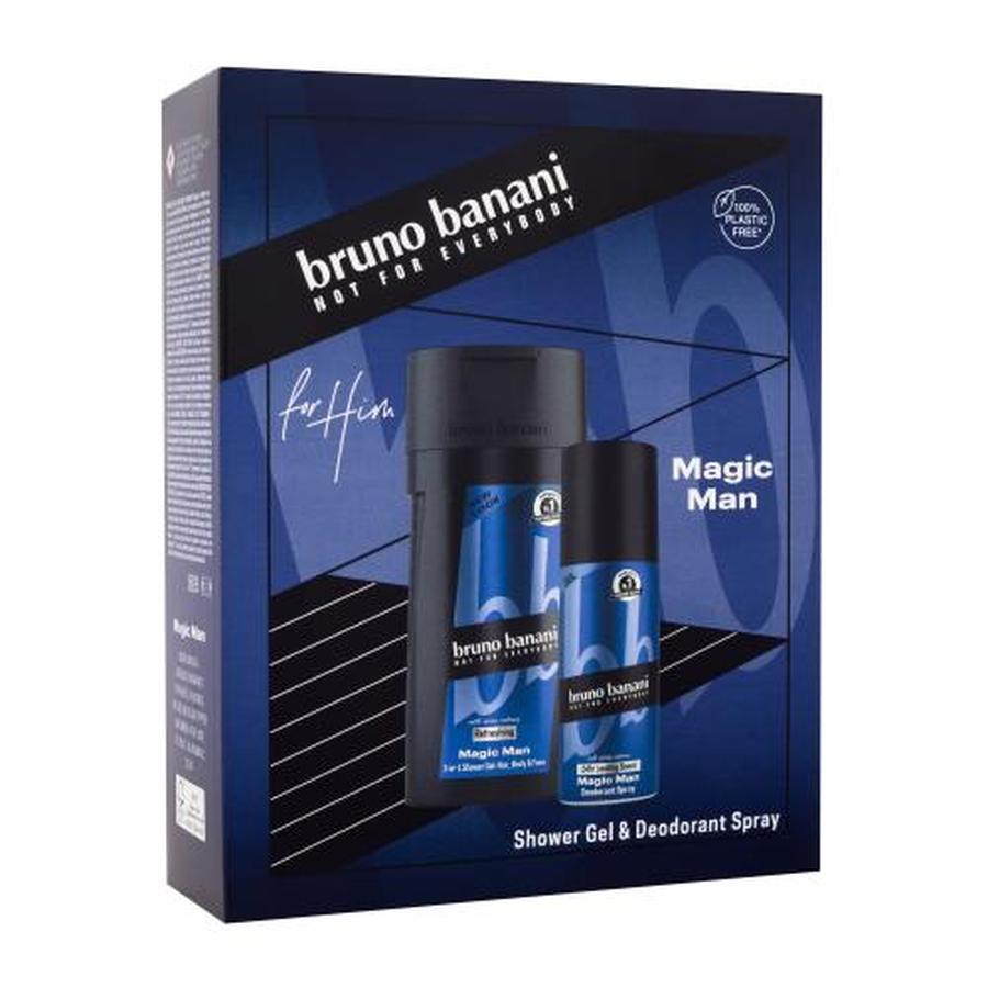 Bruno Banani Magic Man dárková kazeta deodorant 150 ml + sprchový gel 250 ml pro muže deospray