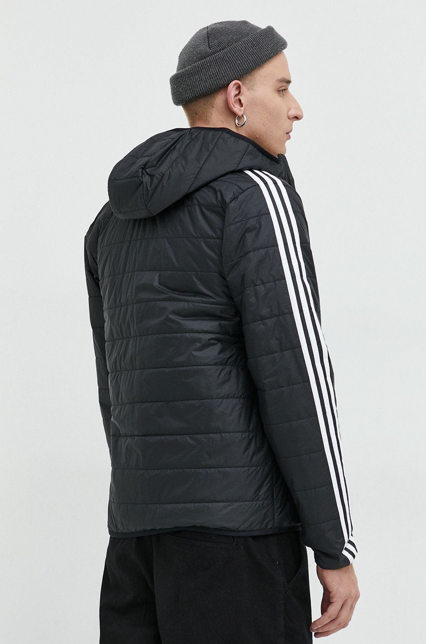 Bunda adidas Originals pánská, černá barva, přechodná