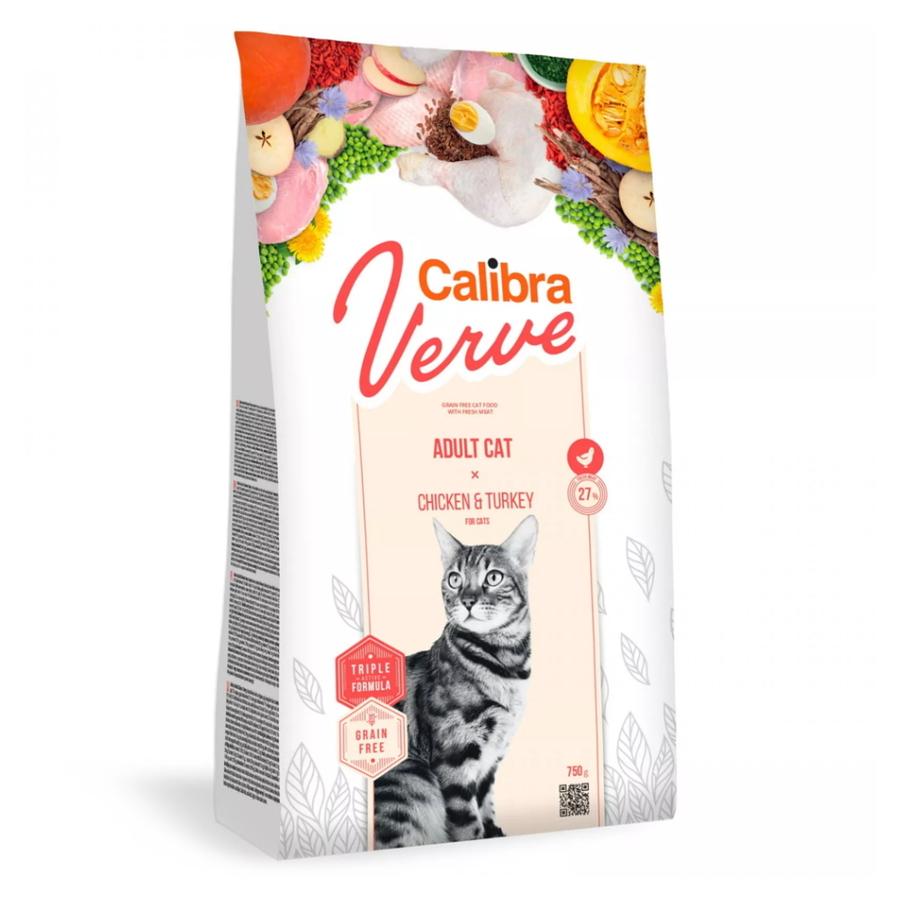 CALIBRA Verve GF Adult Chicken&Turkey pro kočky 750 g