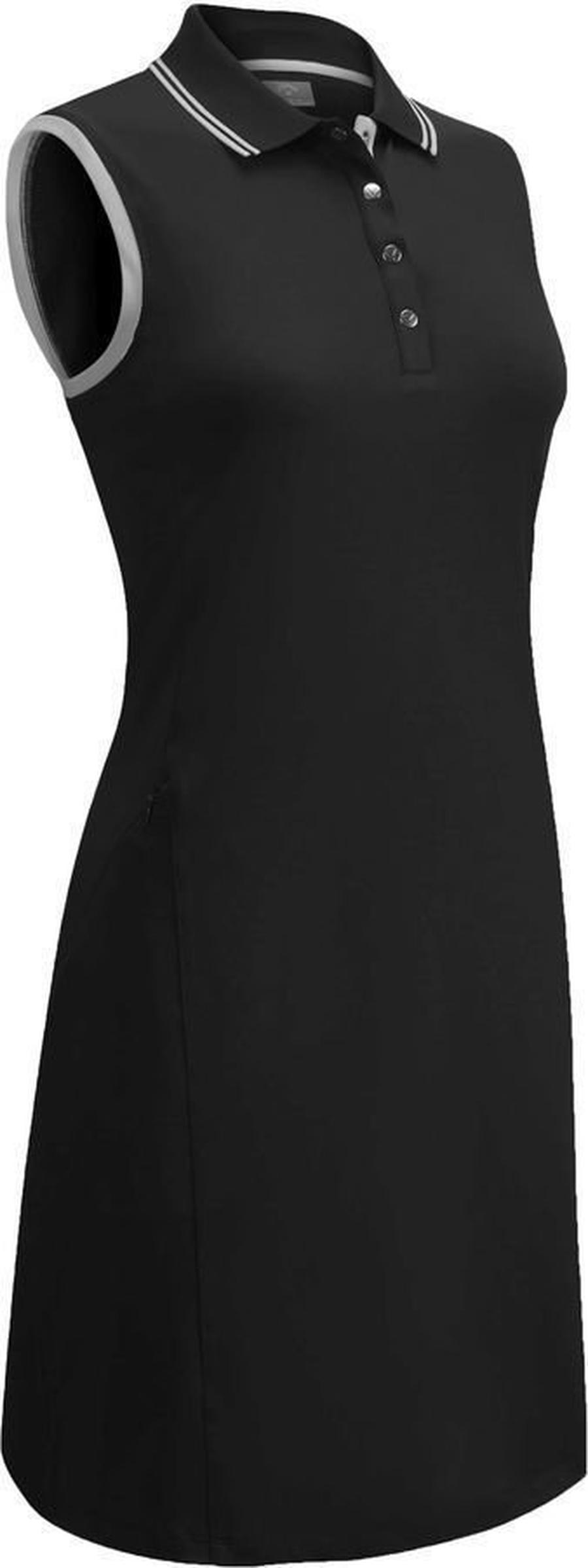 Callaway Ribbed Tipping Womens Polo Dress Caviar XL