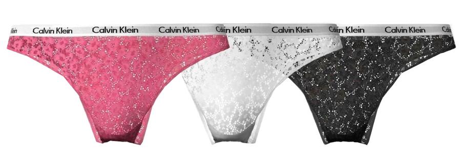 Calvin Klein 3 PACK - dámské kalhotky Brazilian QD3925E-BP3 XS