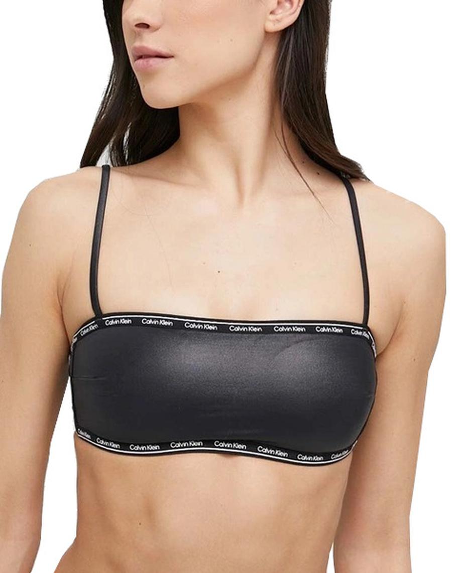 Calvin Klein Dámská plavková podprsenka Bandeau KW0KW01980-BEH M