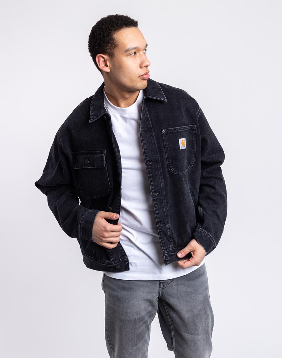 Carhartt WIP Saledo Jacket Black stone washed L