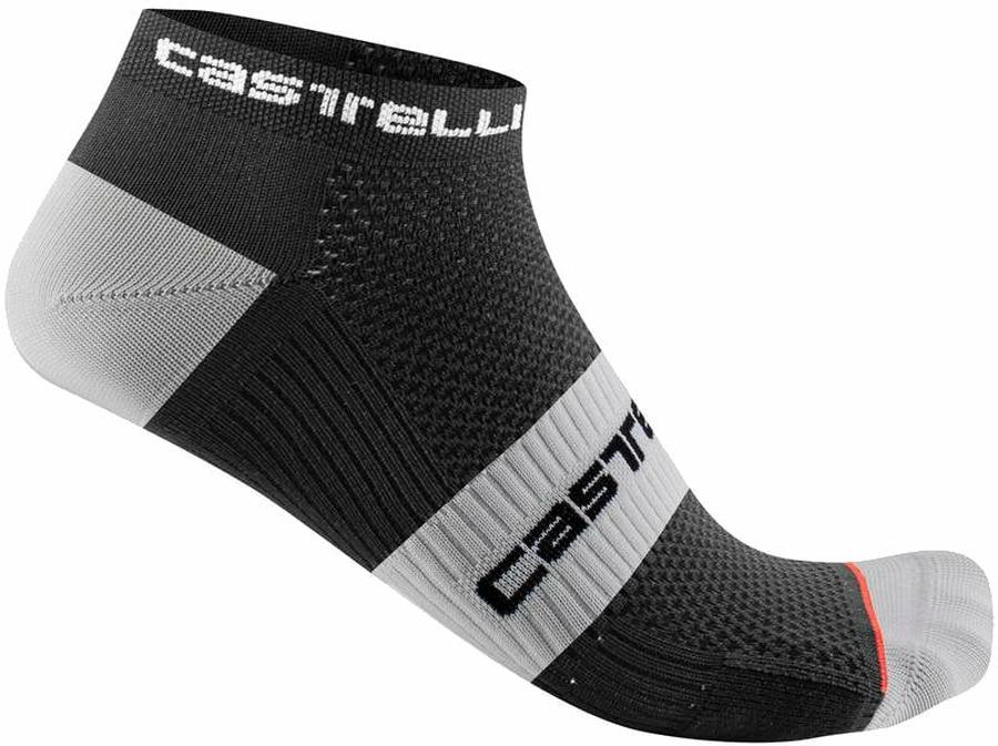 Castelli Lowboy 2 Sock Black/White 2XL Cyklo ponožky