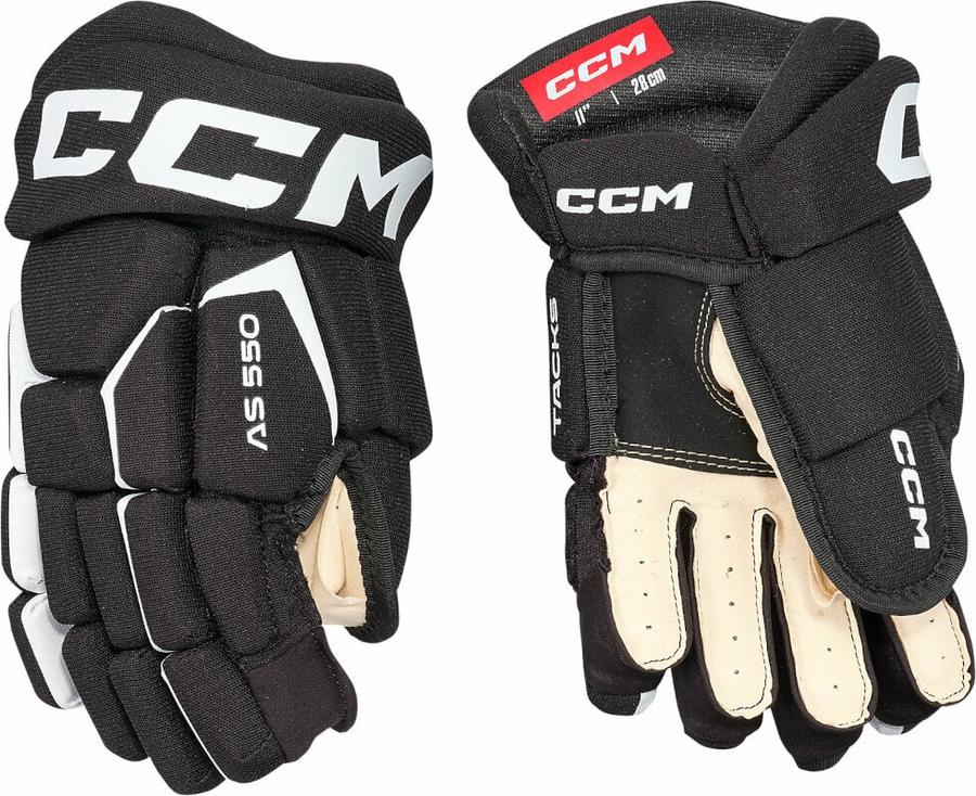 CCM Hokejové rukavice Tacks AS 580 JR 12 Black/White
