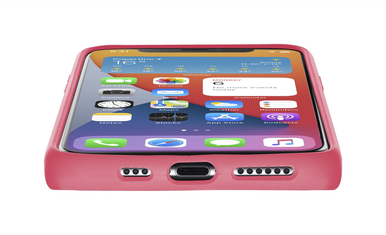Cellularline Sensation silikonový kryt Apple iPhone 12/12 Pro orange