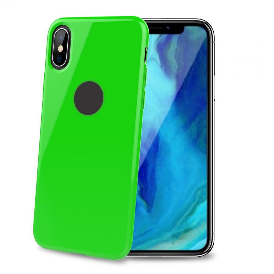 CELLY Gelskin silikonové pouzdro pro Apple iPhone XS Max, limeta