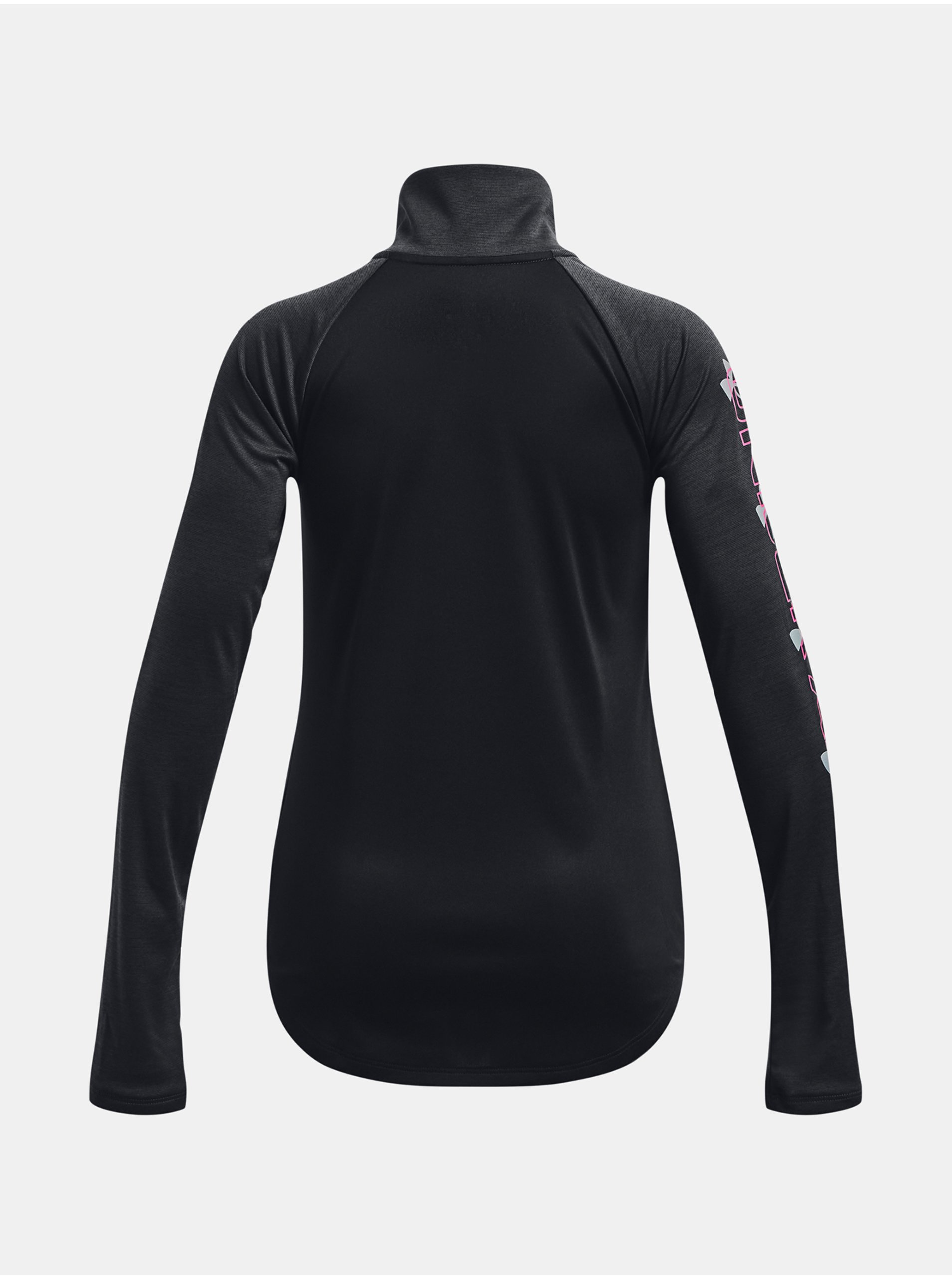 Černé holčičí sportovní tričko Under Armour UA Tech Graphic 1/2 Zip