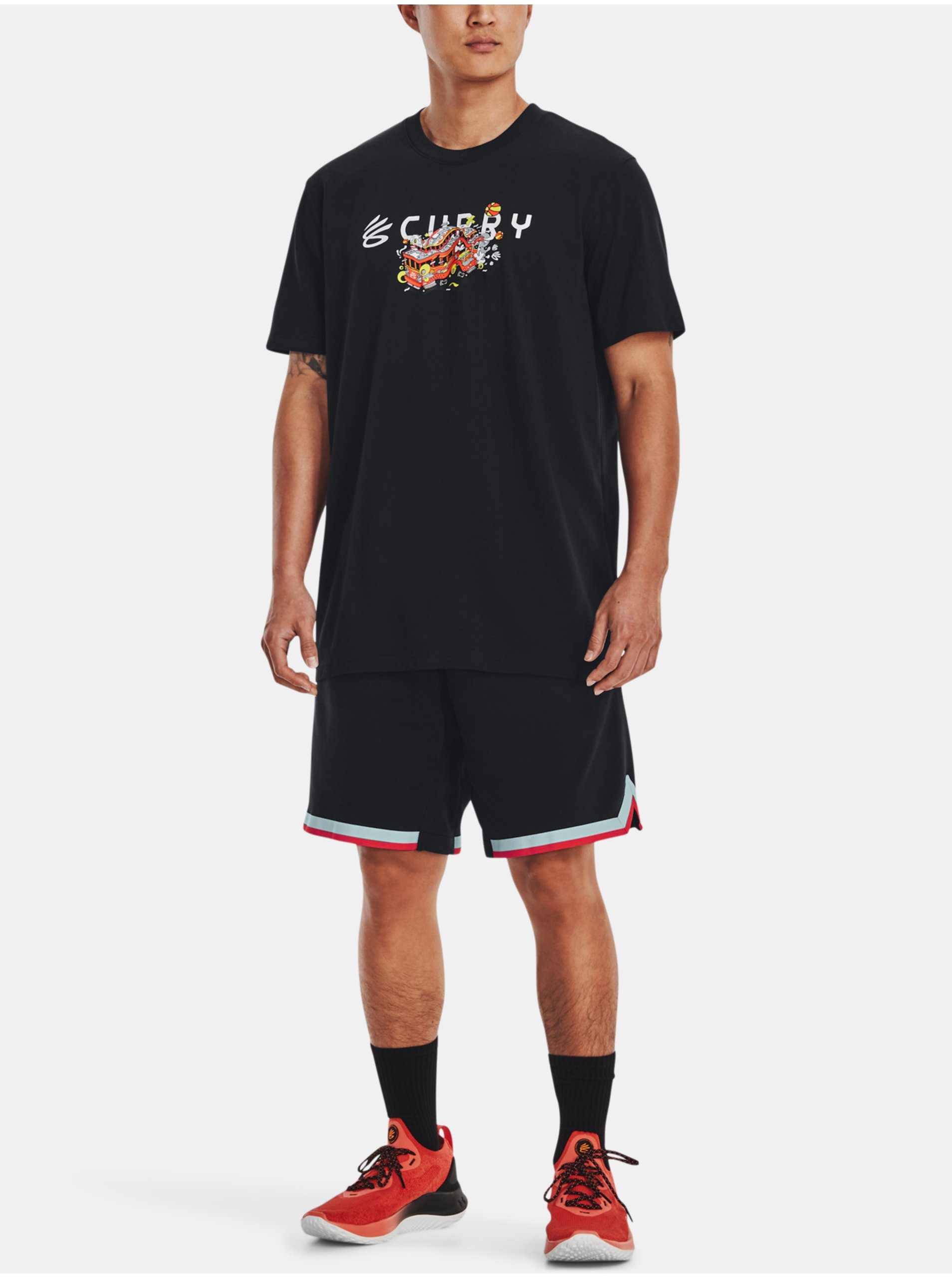 Černé pánské sportovní tričko Under Armour Curry Trolly