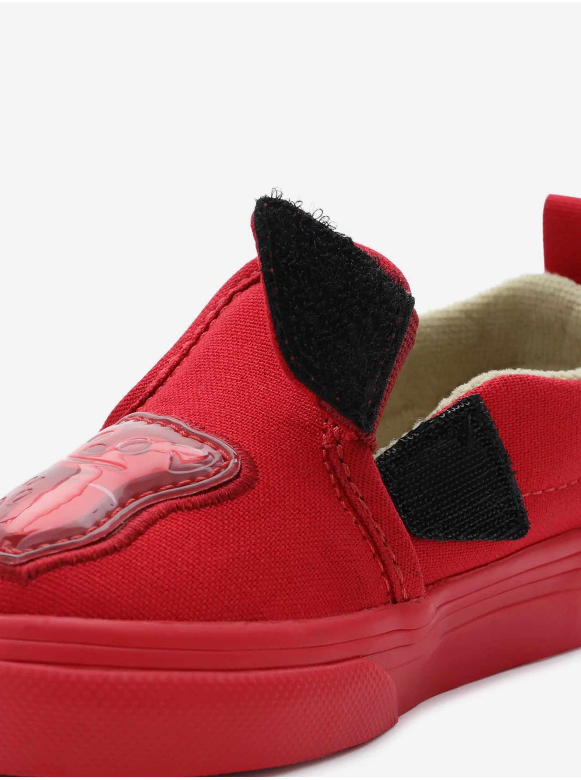 Červené dětské slip on tenisky VANS Slip-On V HARIBO